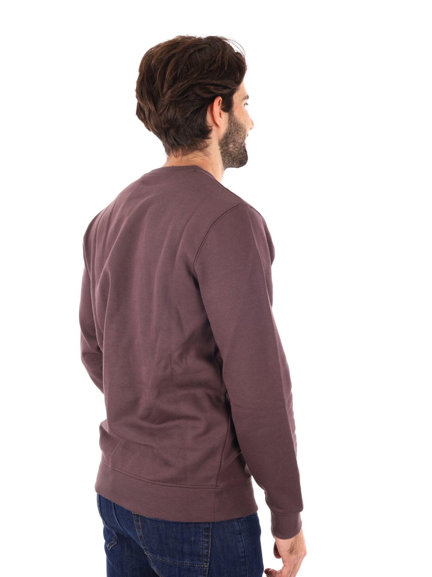 FELPA GIROCOLLO LYLE&SCOTT DA UOMO MARRONE