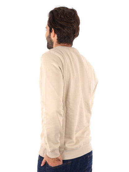 FELPA GIROCOLLO LYLE&SCOTT DA UOMO PANNA