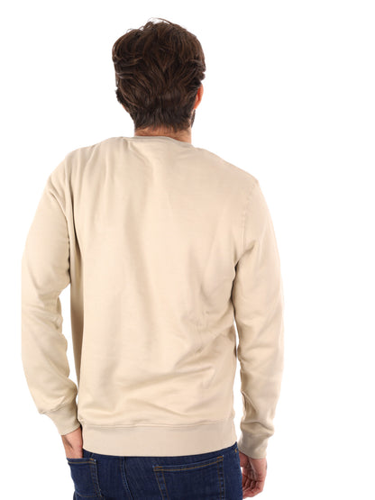 FELPA GIROCOLLO LYLE&SCOTT DA UOMO PANNA