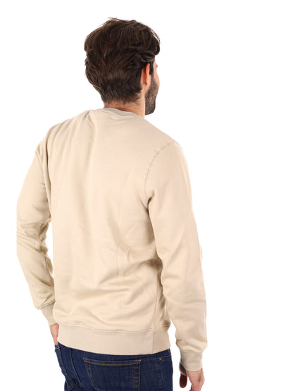 FELPA GIROCOLLO LYLE&SCOTT DA UOMO PANNA