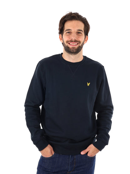 FELPA GIROCOLLO LYLE&SCOTT DA UOMO BLU