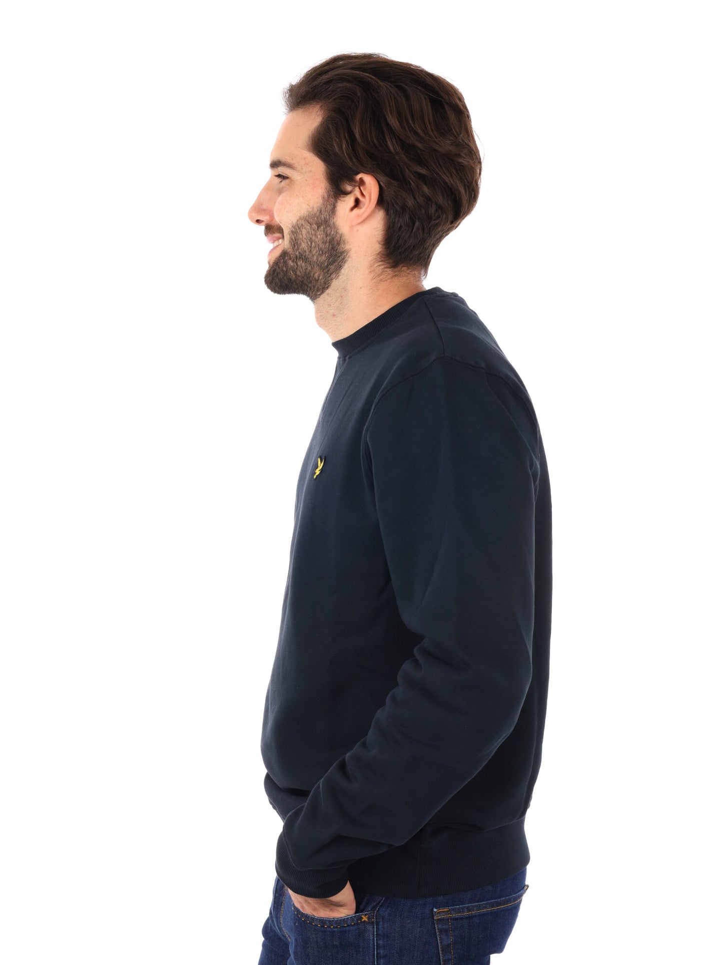 FELPA GIROCOLLO LYLE&SCOTT DA UOMO BLU