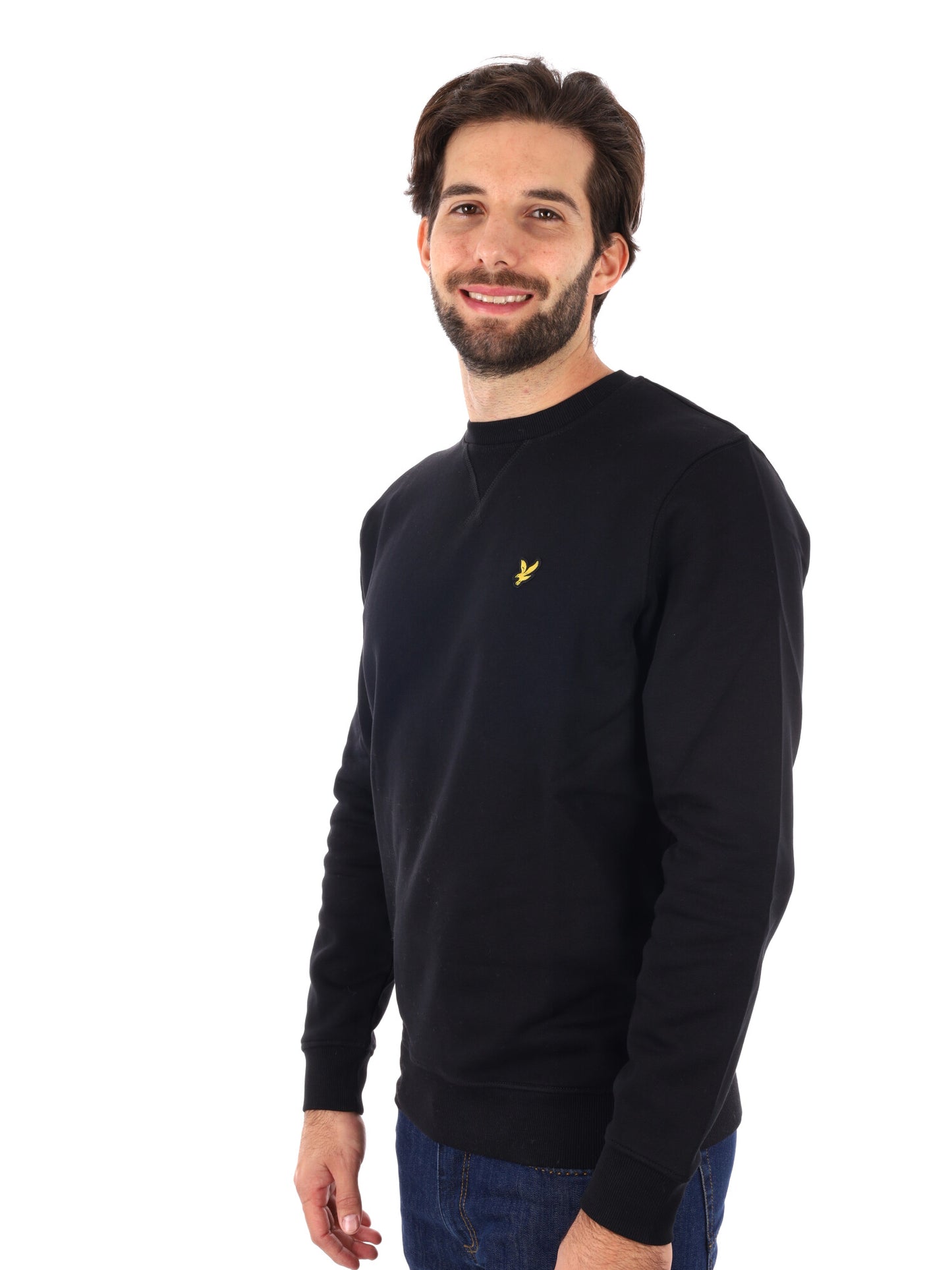 FELPA GIROCOLLO LYLE&SCOTT DA UOMO NERO