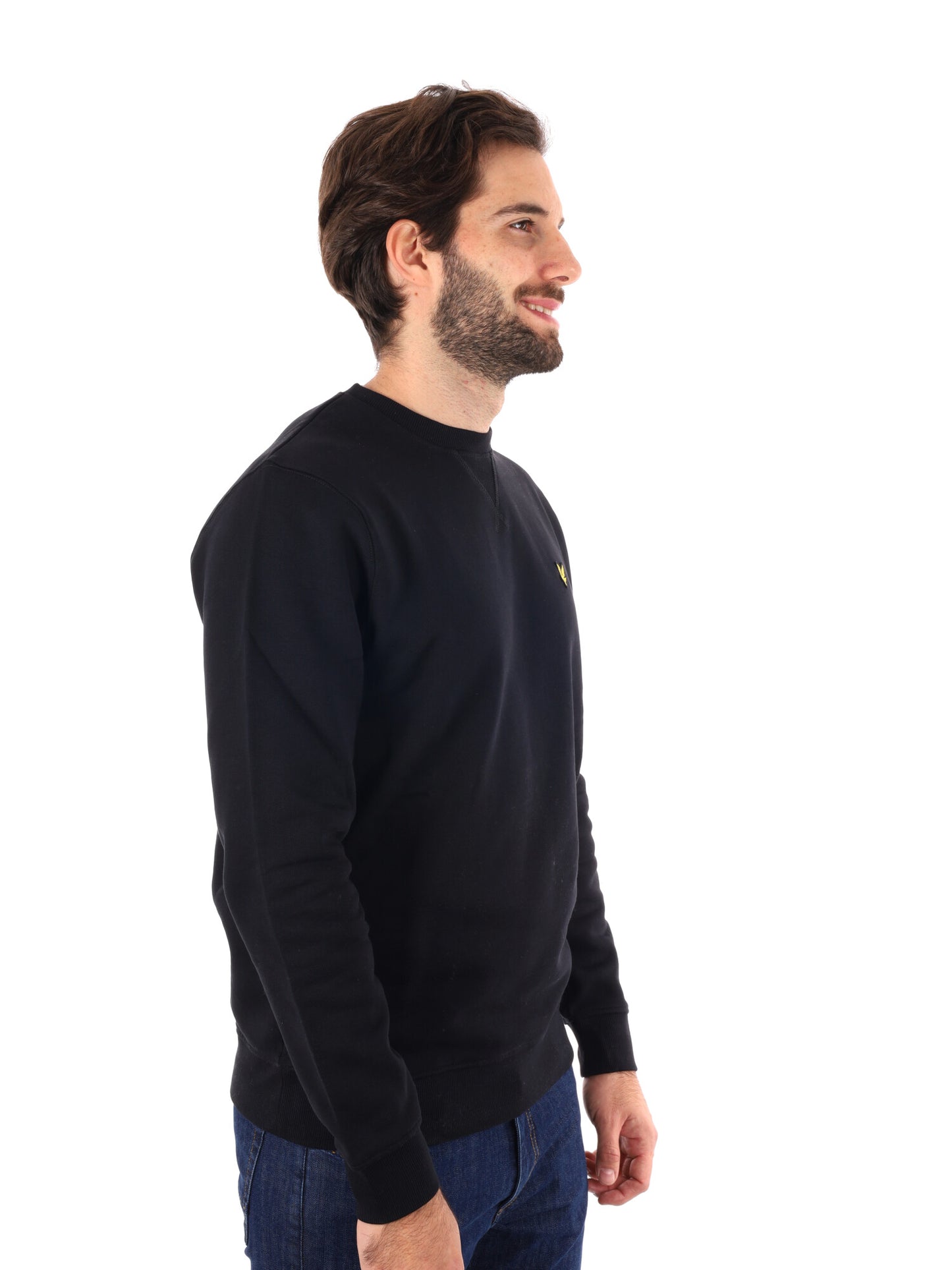 FELPA GIROCOLLO LYLE&SCOTT DA UOMO NERO