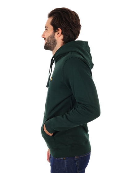 FELPA CON CAPPUCCIO LYLE&SCOTT UOMO VERDE