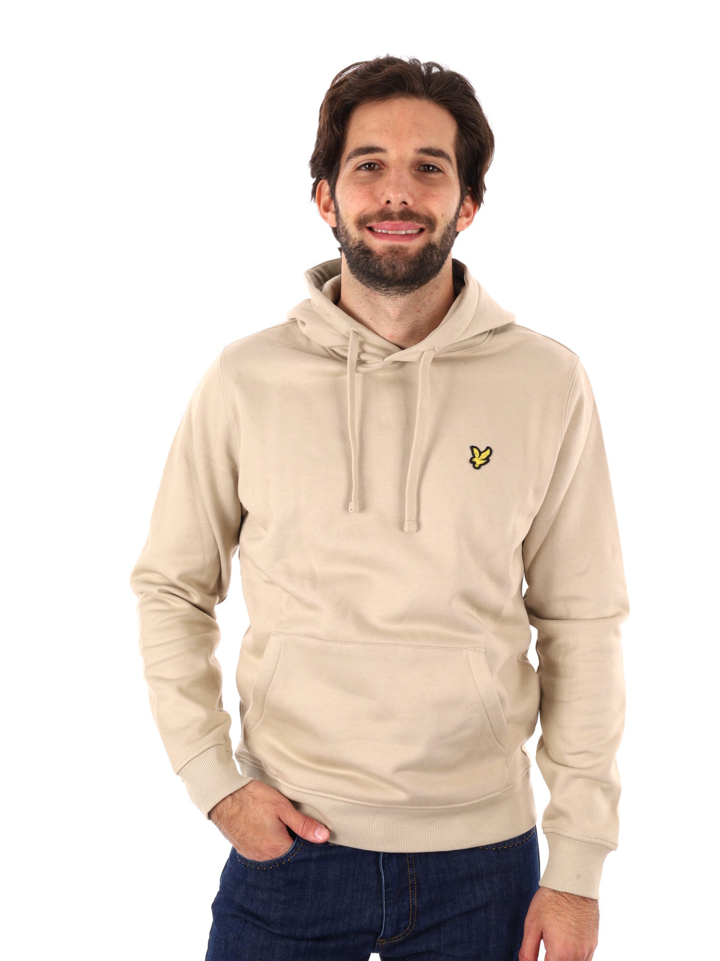 FELPA CON CAPPUCCIO LYLE&SCOTT UOMO BEIGE