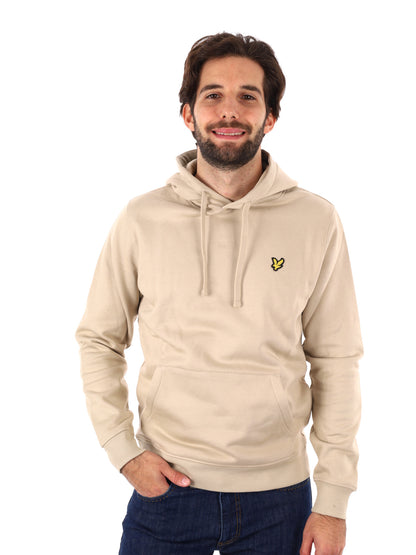 FELPA CON CAPPUCCIO LYLE&SCOTT UOMO BEIGE
