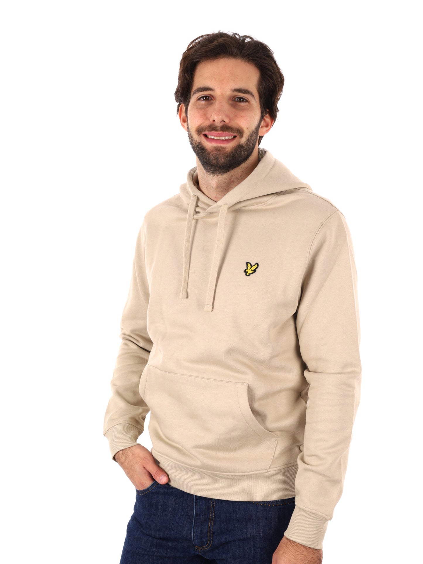 FELPA CON CAPPUCCIO LYLE&SCOTT UOMO BEIGE