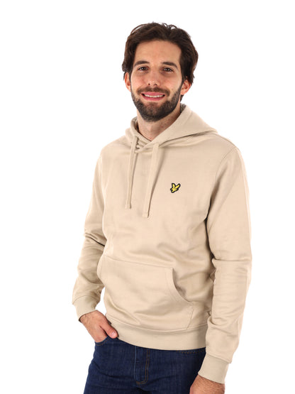 FELPA CON CAPPUCCIO LYLE&SCOTT UOMO BEIGE