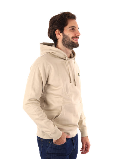 FELPA CON CAPPUCCIO LYLE&SCOTT UOMO BEIGE