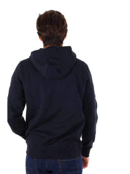 FELPA CON CAPPUCCIO LYLE&SCOTT UOMO BLU