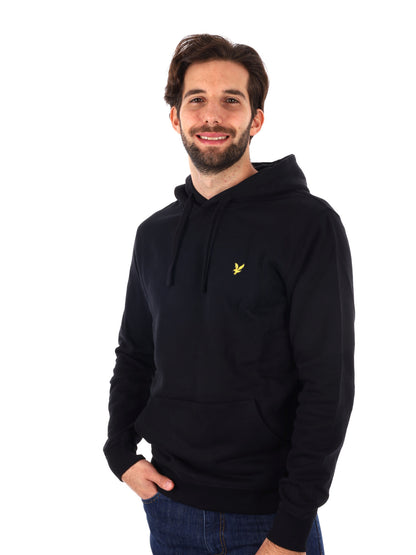 FELPA CON CAPPUCCIO LYLE&SCOTT UOMO NERO