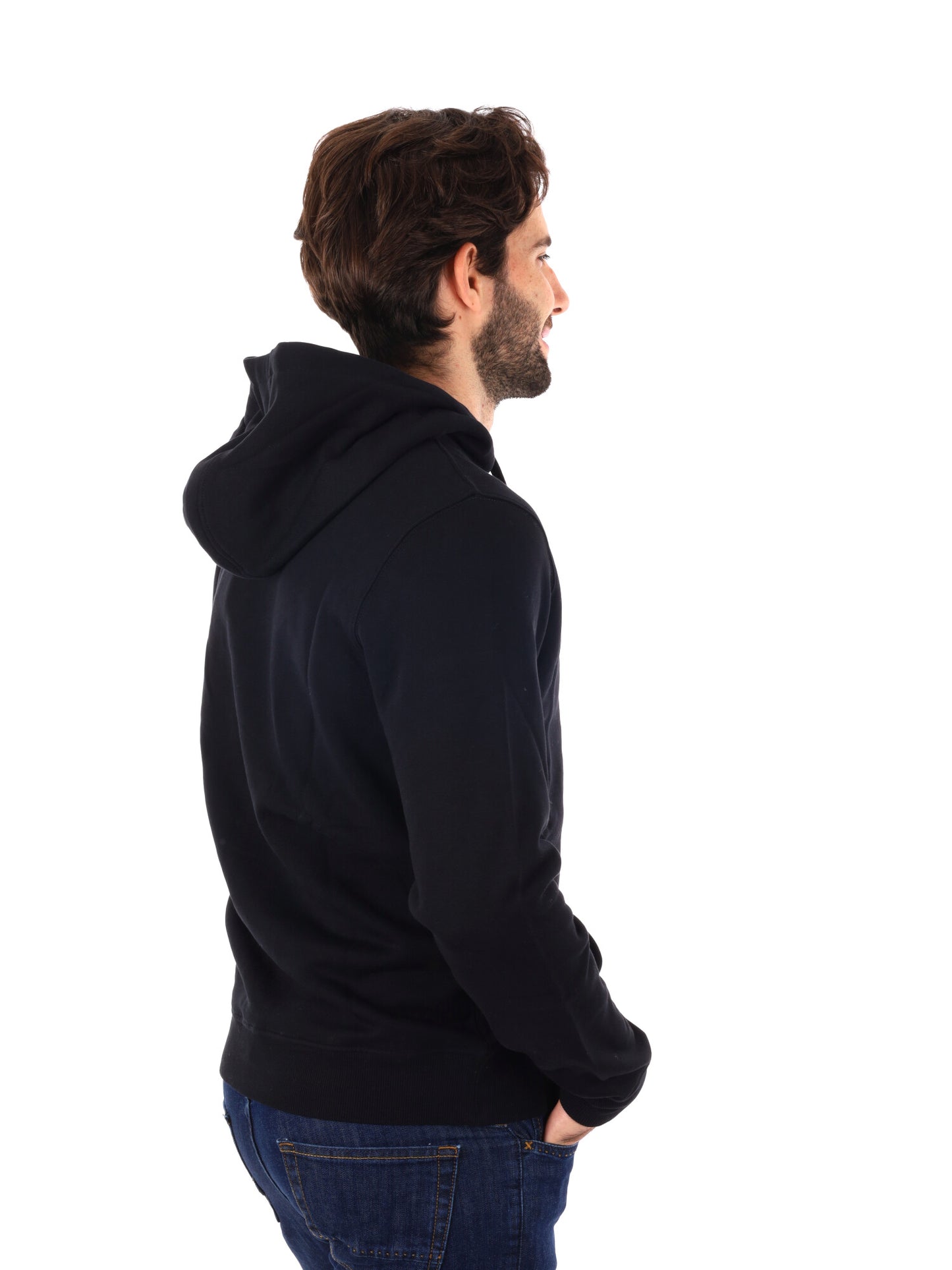 FELPA CON CAPPUCCIO LYLE&SCOTT UOMO NERO