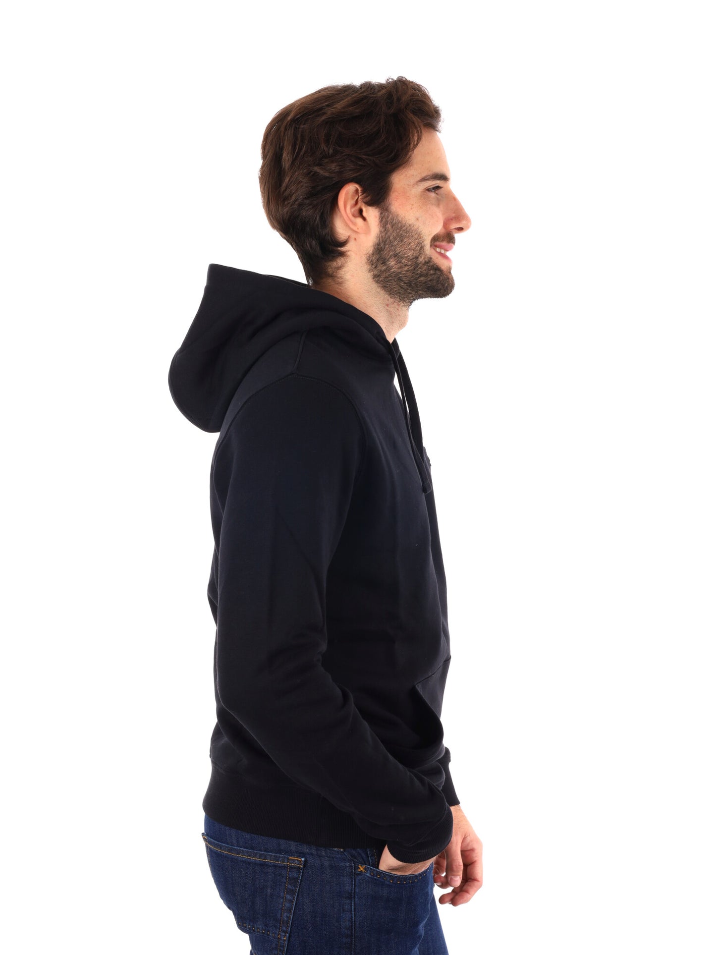 FELPA CON CAPPUCCIO LYLE&SCOTT UOMO NERO