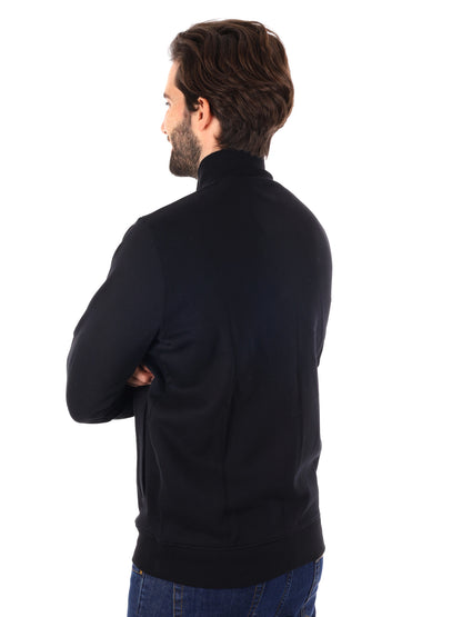 Lyle&scott felpa zip da uomo nero