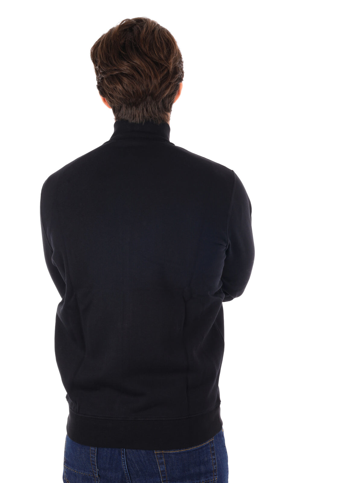 Lyle&scott felpa zip da uomo nero