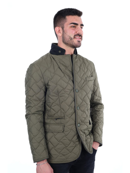 GIUBBINO TRAPUNTATO FB DA UOMO VERDE MILITARE