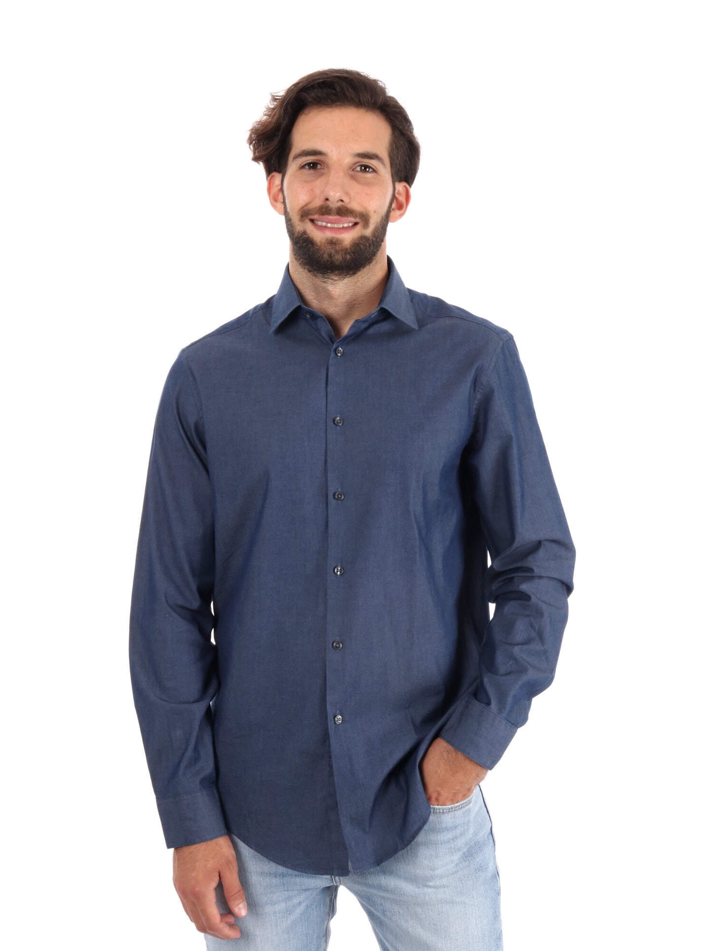 CAMICIA REGULAR CALVIN KLEIN JEANS UOMO DENIM