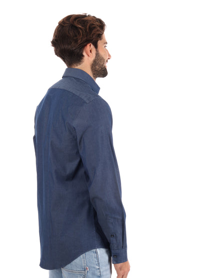 CAMICIA REGULAR CALVIN KLEIN JEANS UOMO DENIM
