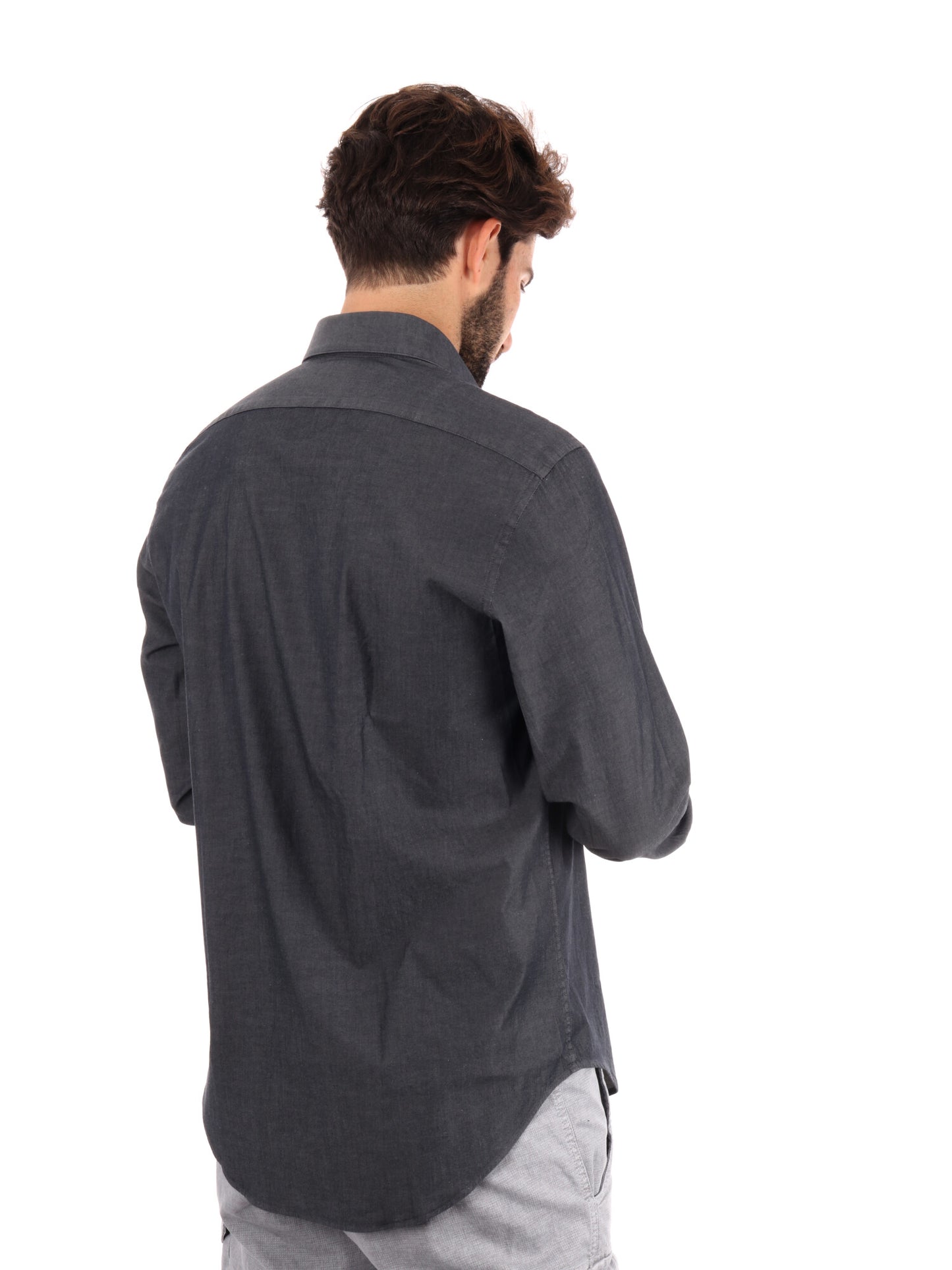 CAMICIA REGULAR CALVIN KLEIN JEANS UOMO  DENIM BLACK