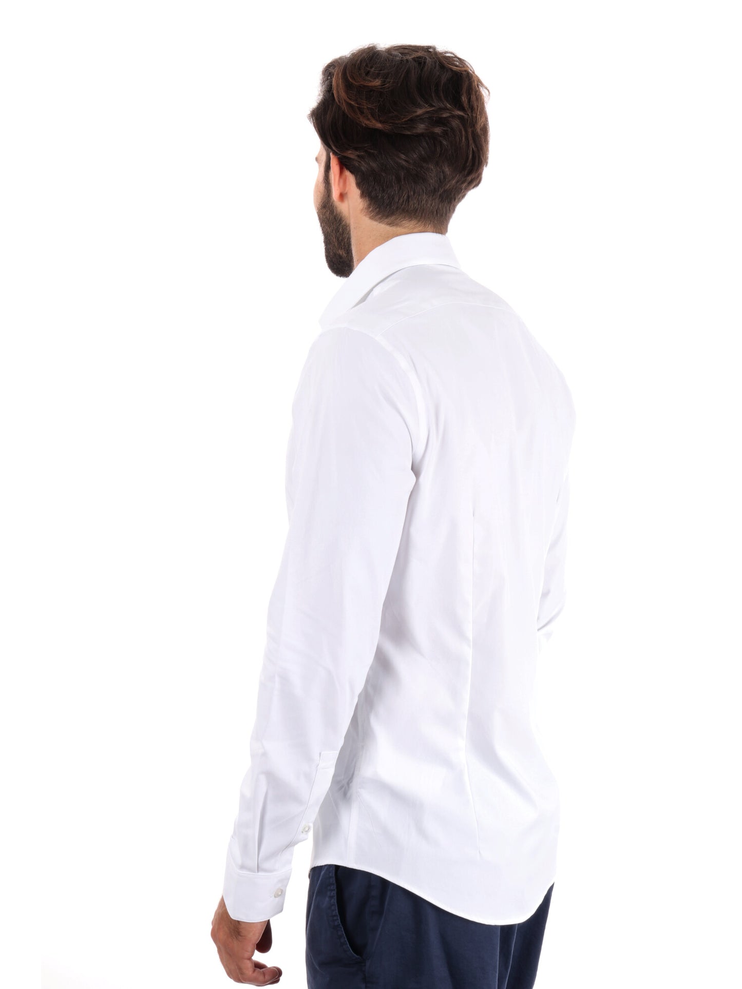 CAMICIA SLIM PERFORMANCE STRETCH CALVIN KLEIN JEANS UOMO BIANCO