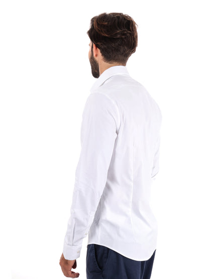 CAMICIA SLIM PERFORMANCE STRETCH CALVIN KLEIN JEANS UOMO BIANCO