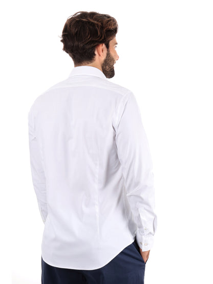 CAMICIA SLIM PERFORMANCE STRETCH CALVIN KLEIN JEANS UOMO BIANCO