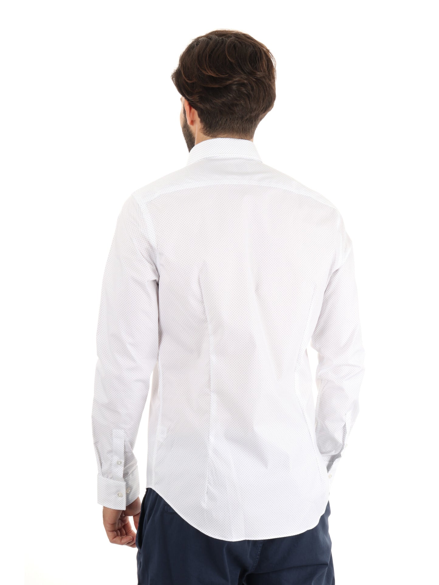 CAMICIA SLIM CLAVIN KLEIN DA UOMO BIANCO BLU