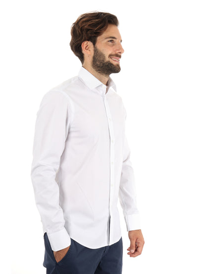 CAMICIA SLIM CLAVIN KLEIN DA UOMO BIANCO BLU