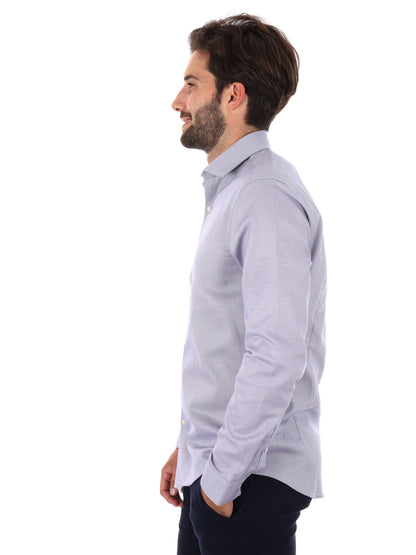 CAMICIA SLIM CALVIN KLEIN DA UOMO BLU