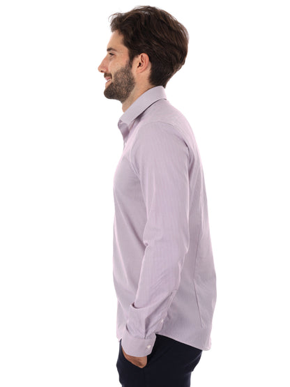CAMICIA SLIM CALVIN KLEIN DA UOMO BORDEUAX