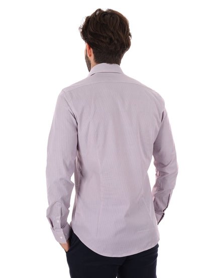 CAMICIA SLIM CALVIN KLEIN DA UOMO BORDEUAX
