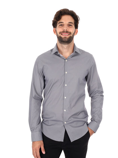 CAMICIA SLIM CALVIN KLEIN DA UOMO ANTRACITE