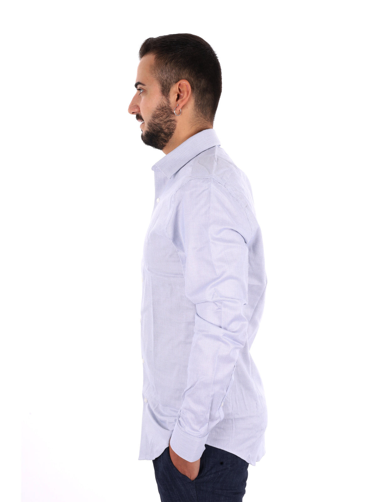 Calvin Klein CK Slim Performance, camicia da uomo multicolore