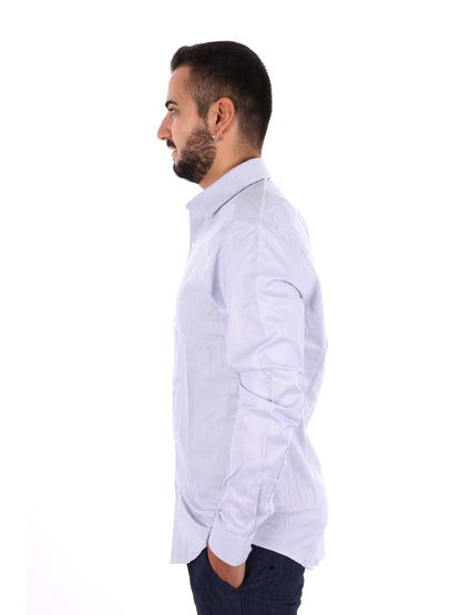 Calvin Klein CK Slim Performance, camicia da uomo multicolore