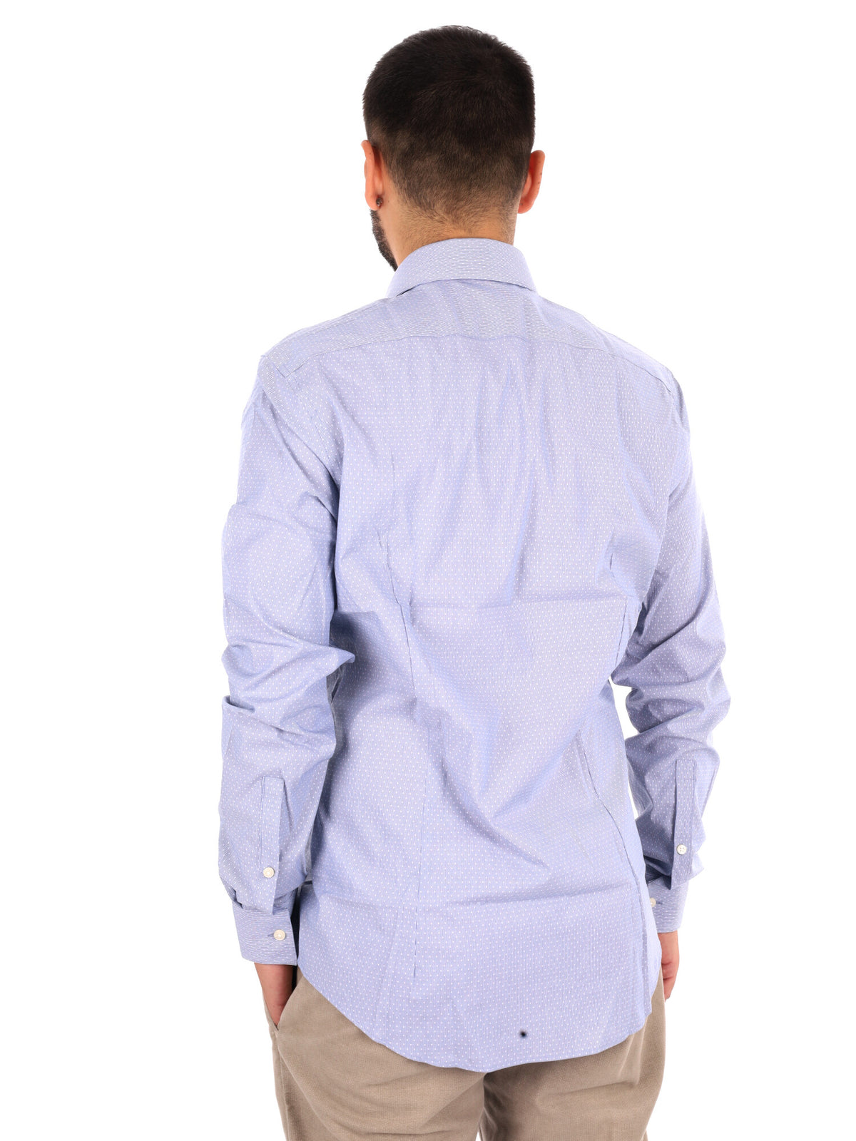 Calvin Klein CK Slim Performance, camicia da uomo blu