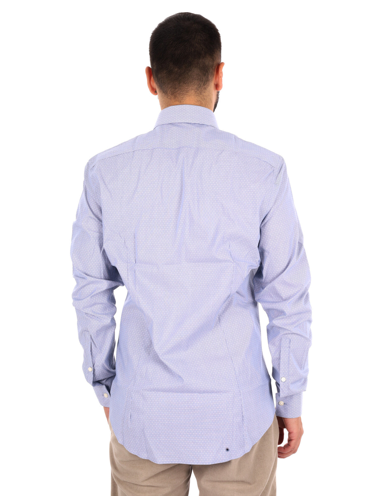 Calvin Klein CK Slim Performance, camicia da uomo blu