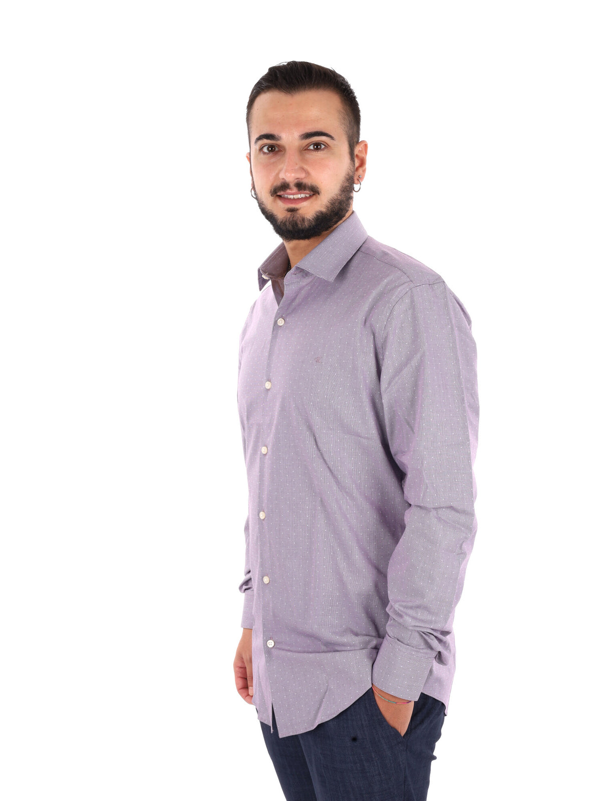 Calvin Klein Ess.Pop, camicia da uomo bordeaux