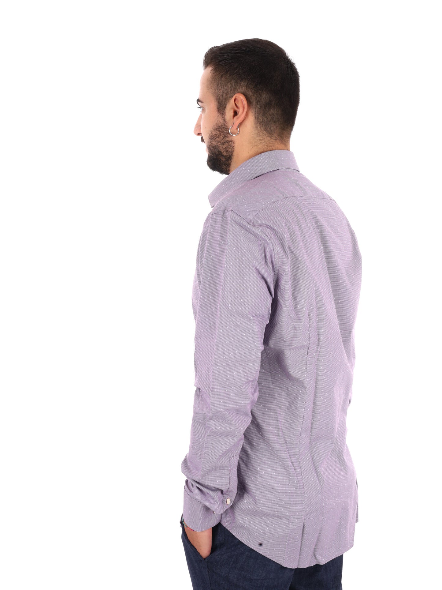 Calvin Klein Ess.Pop, camicia da uomo bordeaux
