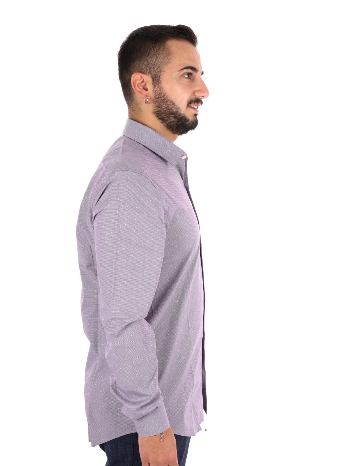 Calvin Klein Ess.Pop, camicia da uomo bordeaux