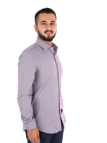 Calvin Klein Ess.Pop, camicia da uomo bordeaux