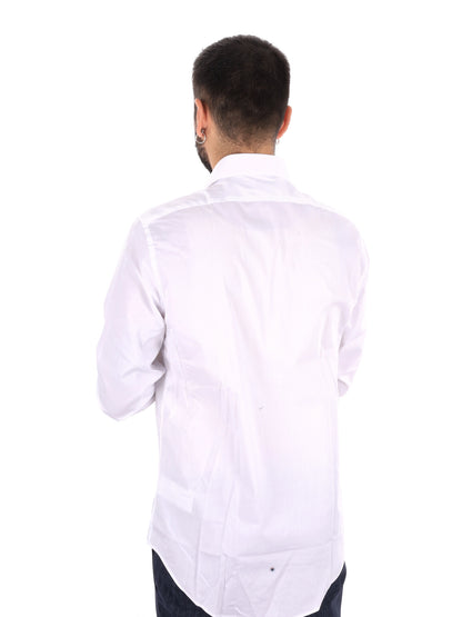 Calvin Klein Ess.Pop, camicia da uomo bianca