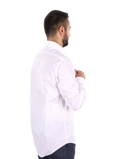 Calvin Klein Ess.Pop, camicia da uomo bianca