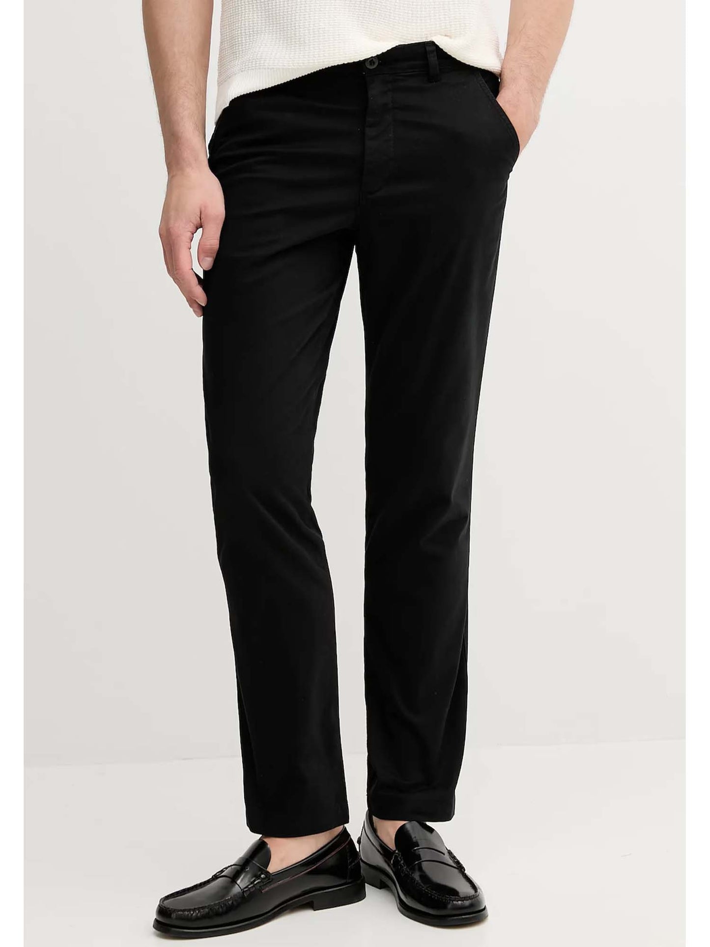 Pantalone chino slim Calvin Klein da uomo nero, comfort e stile casual