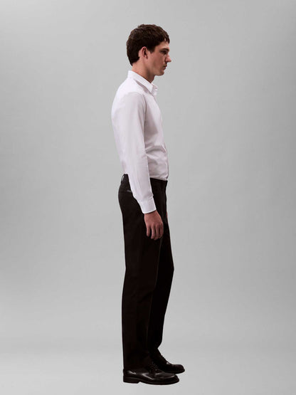 Pantalone chino slim Calvin Klein da uomo nero, comfort e stile casual