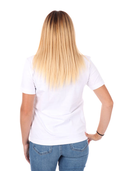 T-SHIRT GIROCOLLO CALVIN KLEIN DA DONNA BIANCO