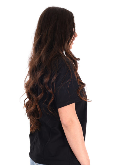 T-shirt Classic Logo Calvin Klein Jeans da donna nera