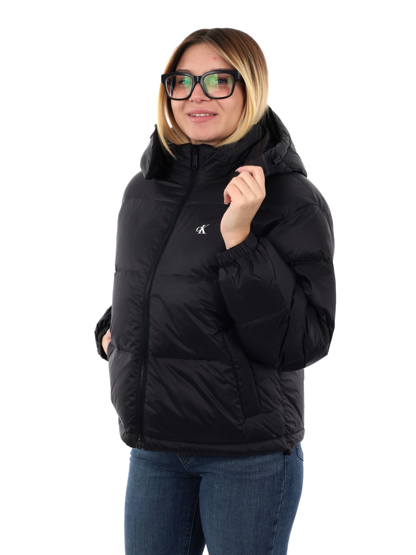 GIUBBINO ESSENTIAL CALVIN KLEIN JEANS DA DONNA NERO