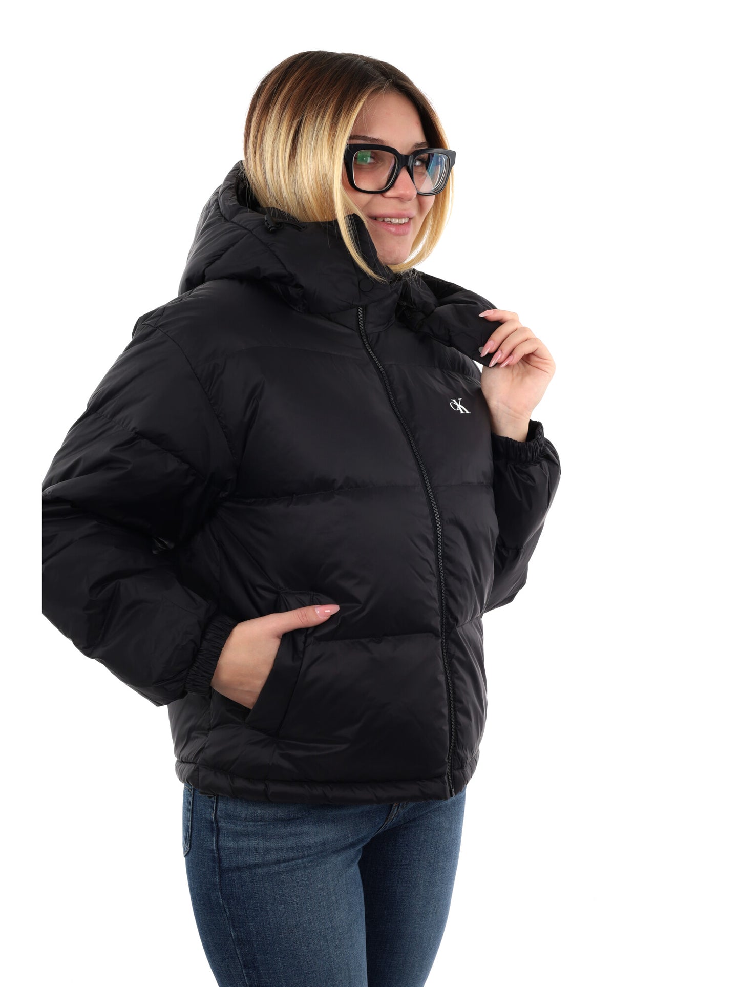 GIUBBINO ESSENTIAL CALVIN KLEIN JEANS DA DONNA NERO