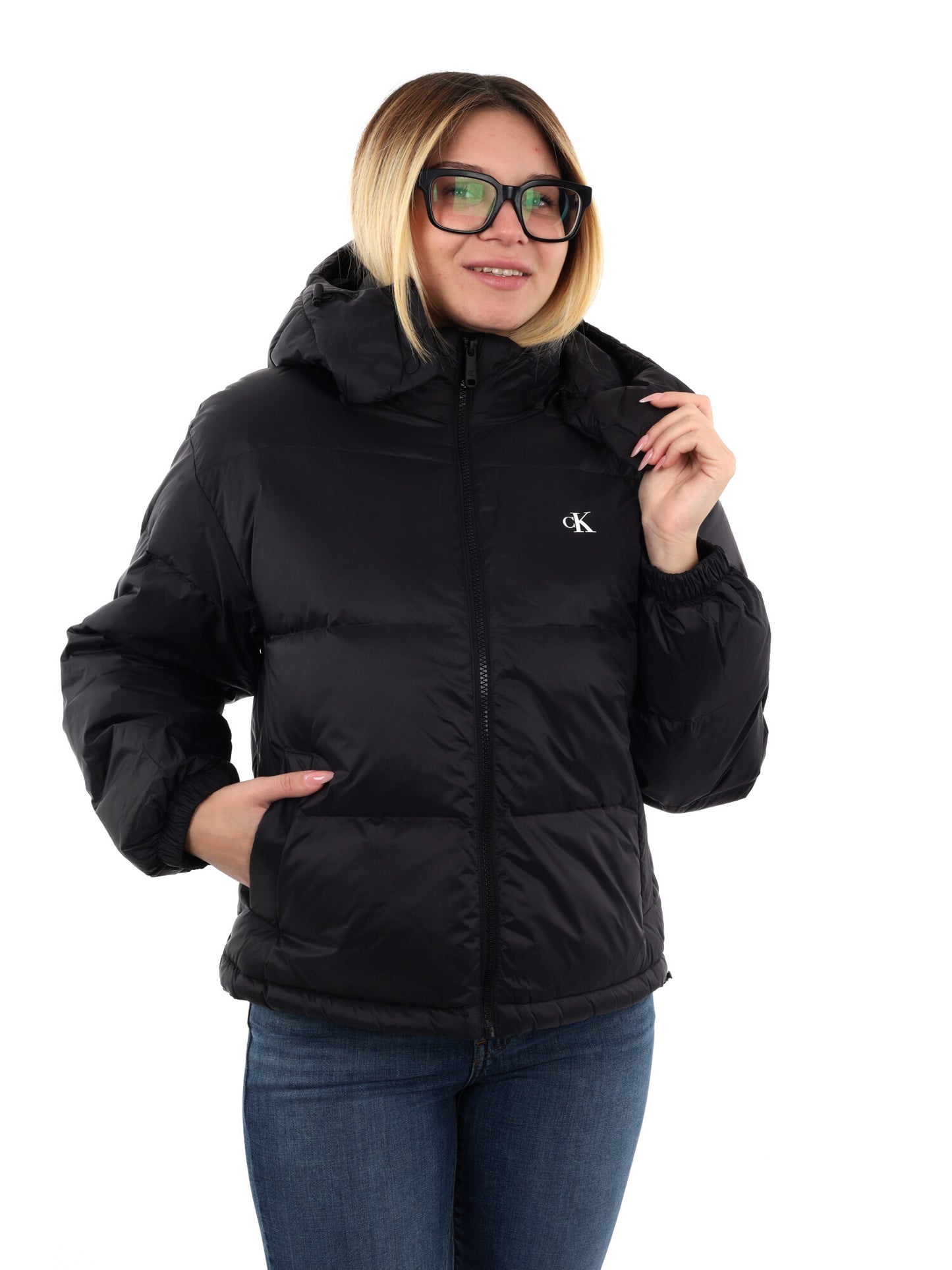 GIUBBINO ESSENTIAL CALVIN KLEIN JEANS DA DONNA NERO